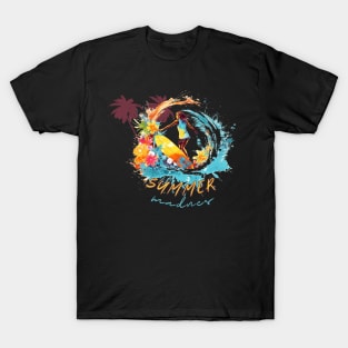 SUMMER MADNESS Surfing in Summer Holidays T-Shirt